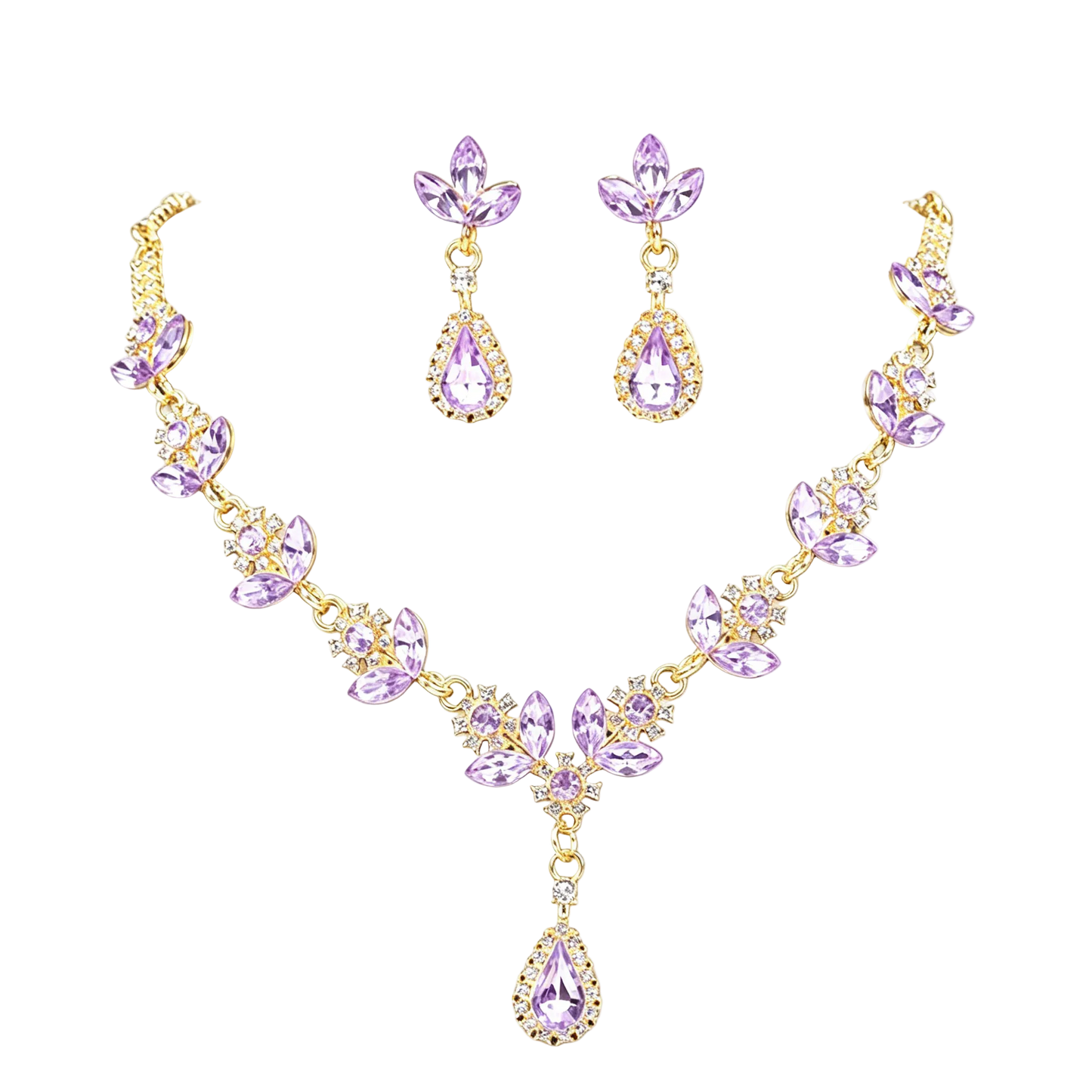 Purple/Pink Loulan Necklace Set