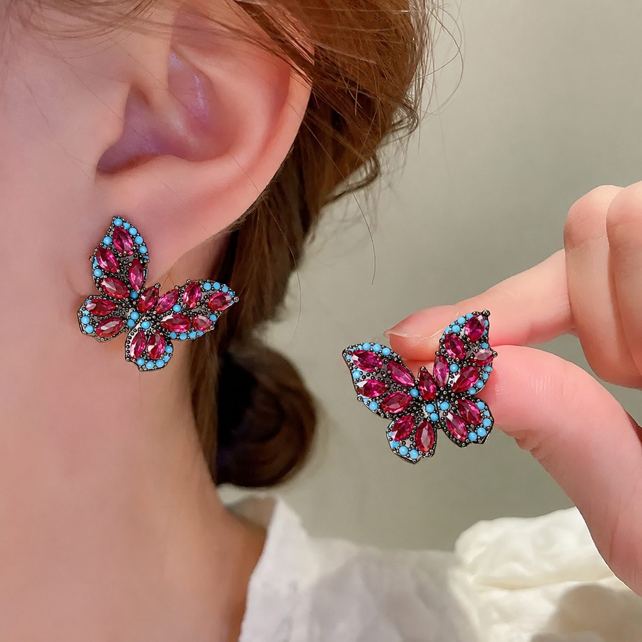 Vintage-[EARRINGS】S925 SILVER