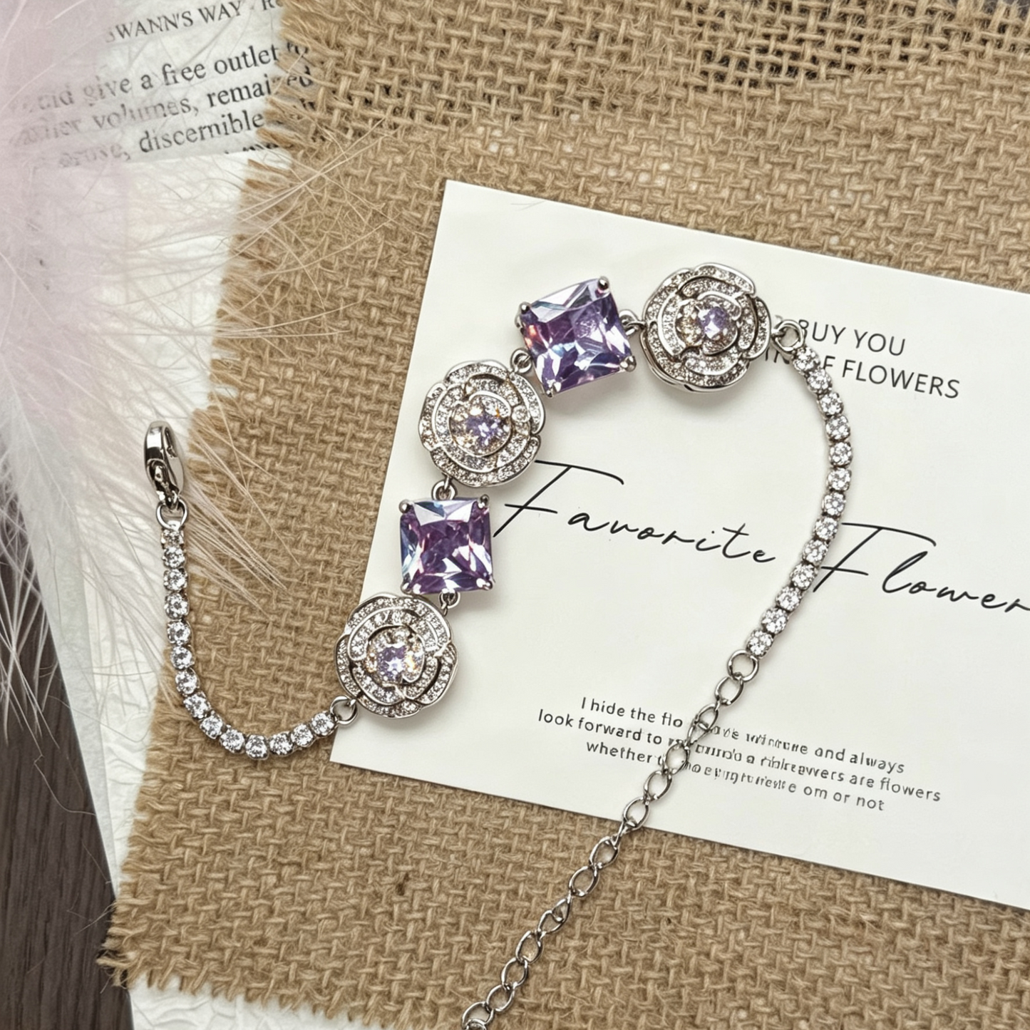 Celestial Bond · Duet Radiance | Light Luxury CZ Bracelet  for Her & You