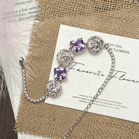 Celestial Bond · Duet Radiance | Light Luxury CZ Bracelet  for Her & You
