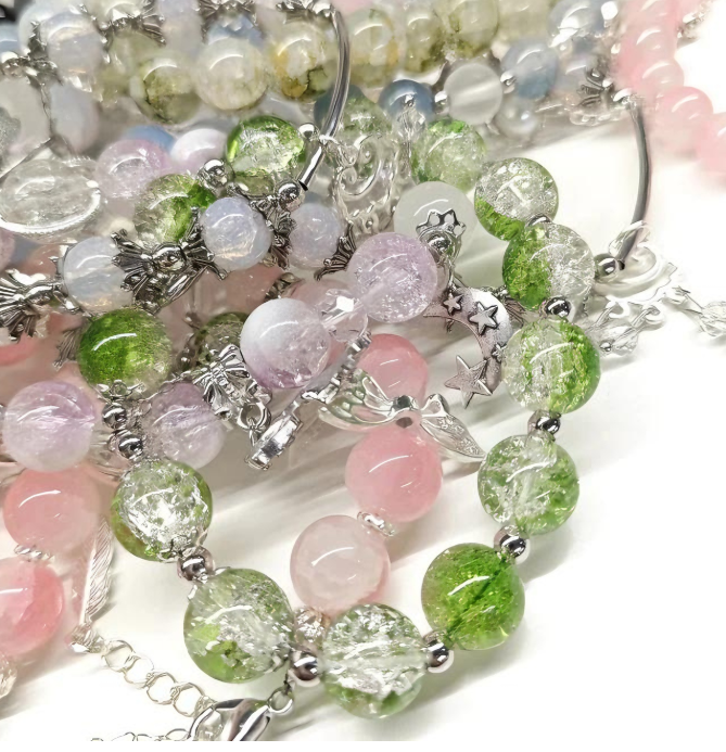 【DIY NEO】Artistic Glass Beads DIY Bracelets - LuckyBags--Tiktok Live Opening