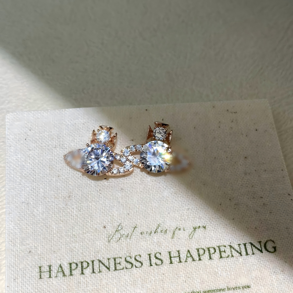 Celestial Orb Stud Earrings – Sparkling Statement Earrings with S925 Silver Posts