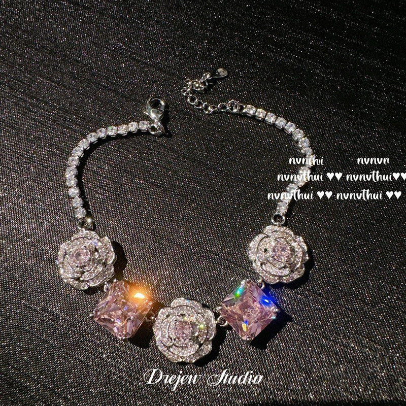 Celestial Bond · Duet Radiance | Light Luxury CZ Bracelet  for Her & You