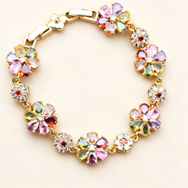 FLOWERS -【BRACELET】18K SILVER