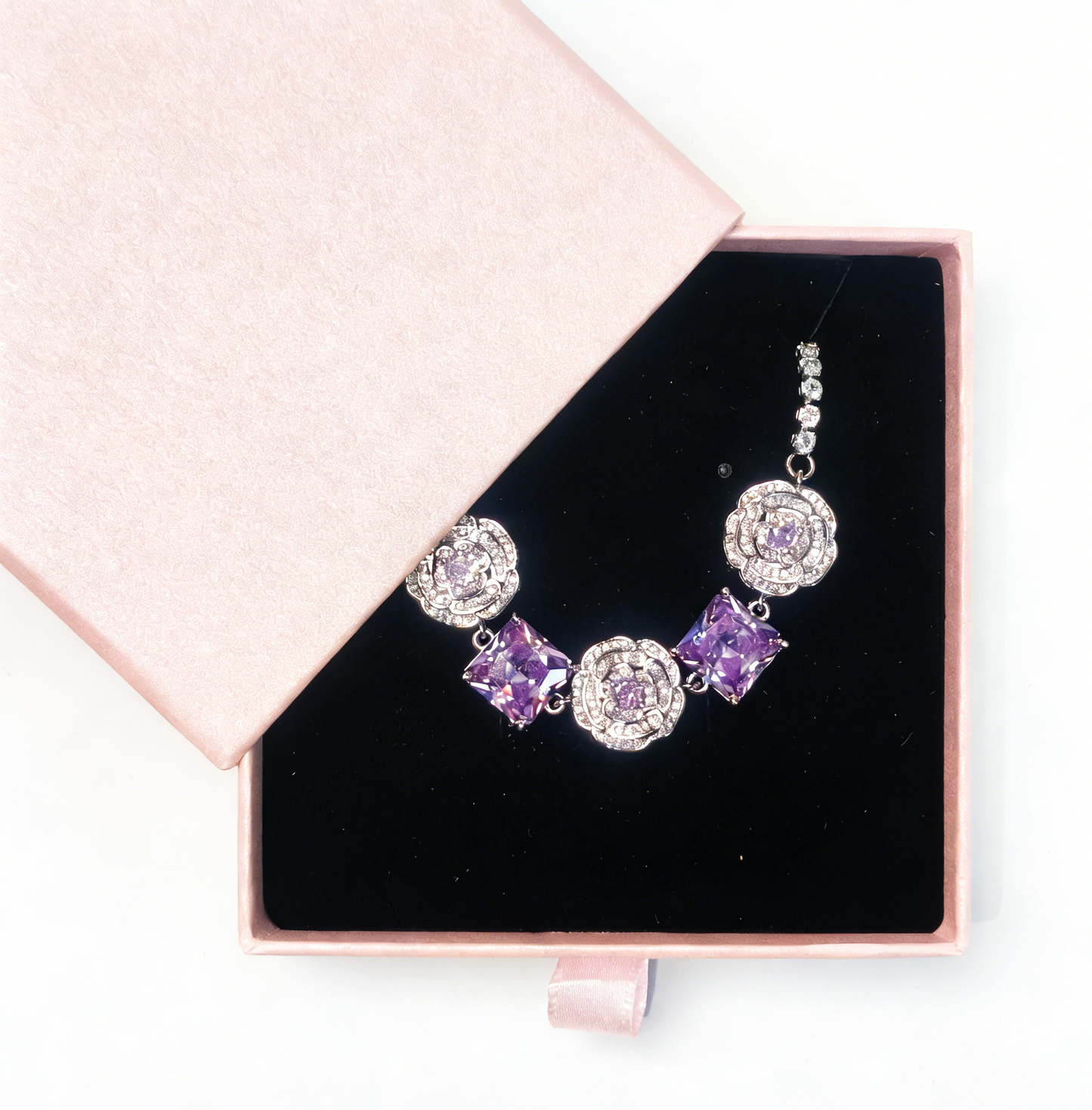 Colorful Gem Zircon Bracelets Box 【50$ Free Shipping ~】