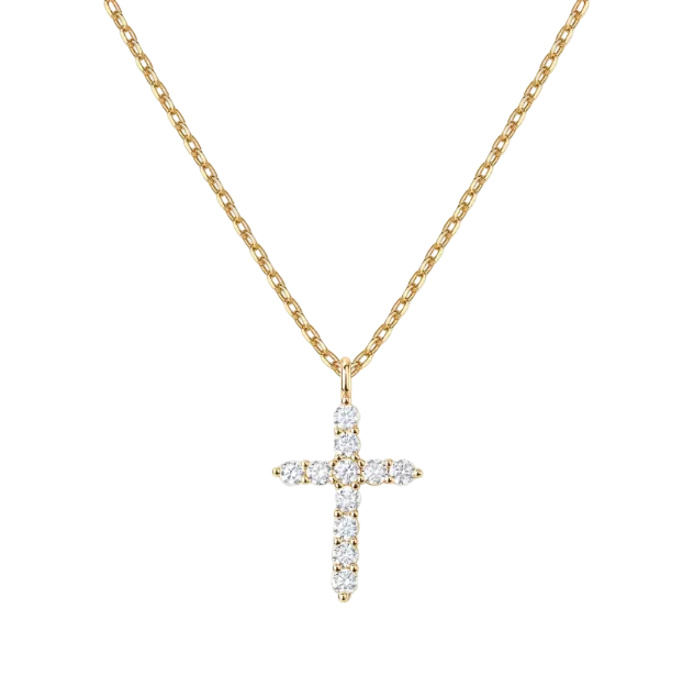 CROSS -【NECKLACE】18K SILVER