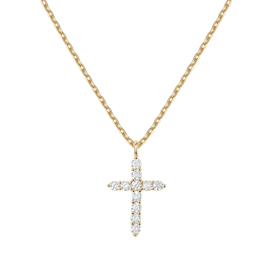 CROSS -【NECKLACE】18K SILVER