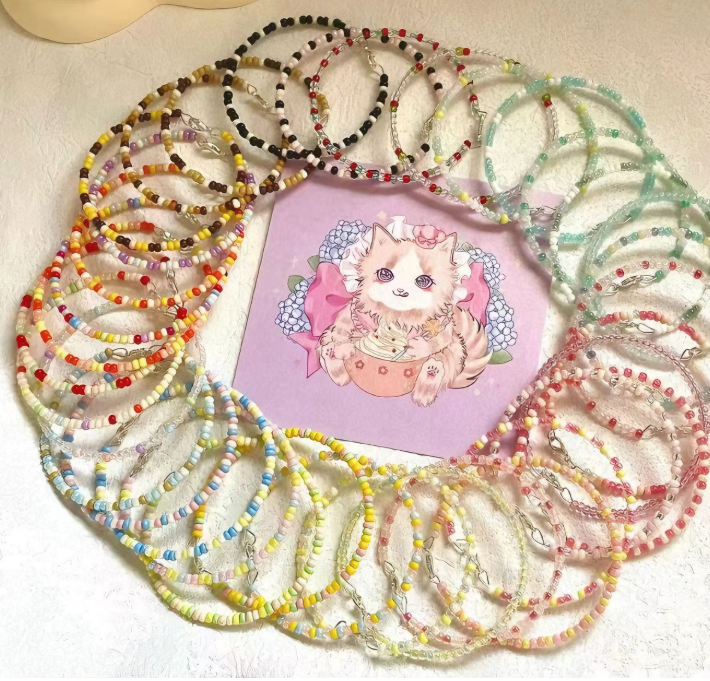 【DIY NEO】Colored Rice Beads DIY Bracelets - LuckyBags--Tiktok Live Opening