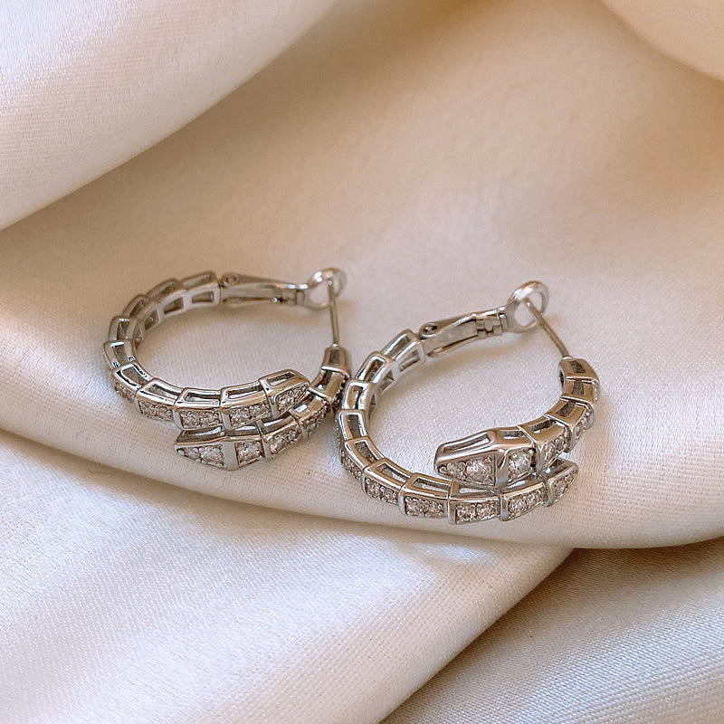 S925 Silver Zircon Light Luxury Studs