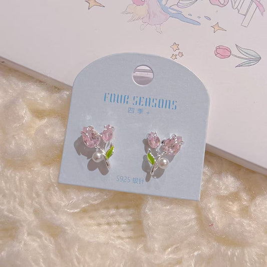 S925 Silver Korean Style Fashion Earrings