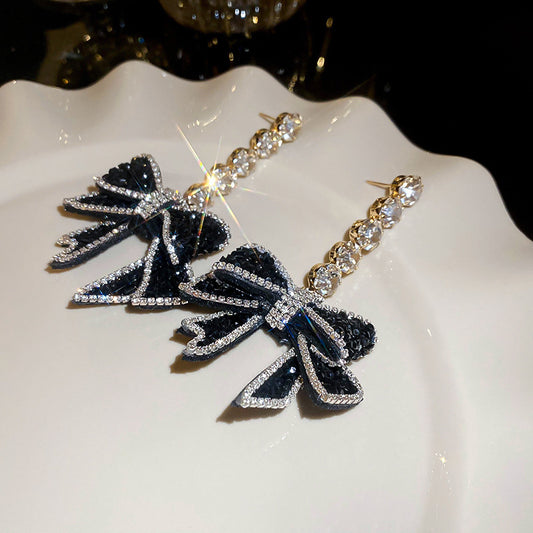 S925 Silver Zircon Light Luxury Studs