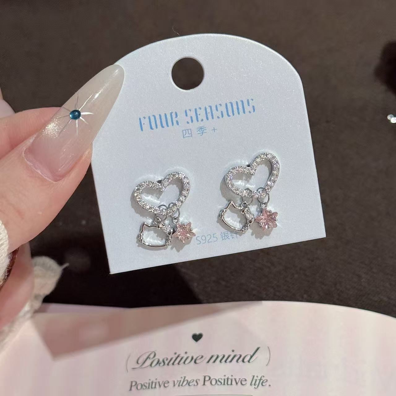S925 Silver Korean Style Fashion Earrings