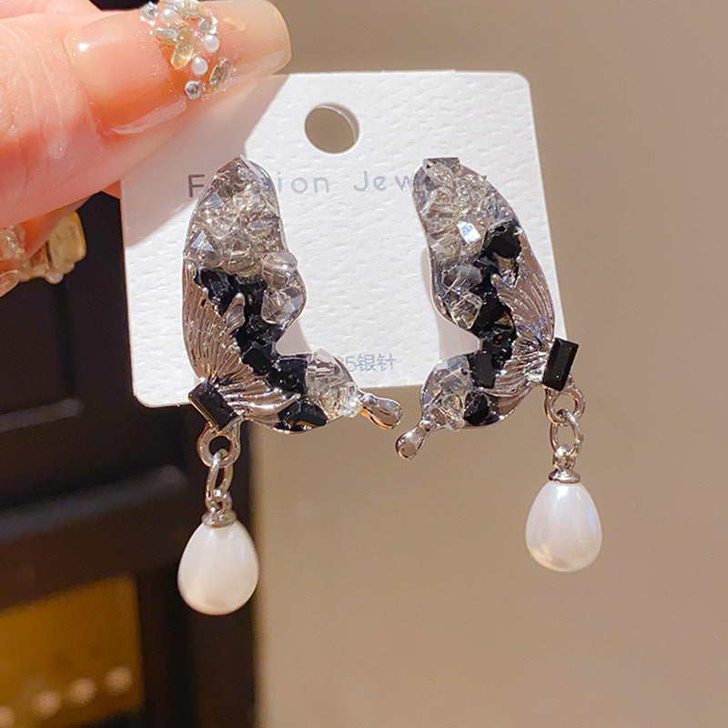 S925 Silver Zircon Light Luxury Studs