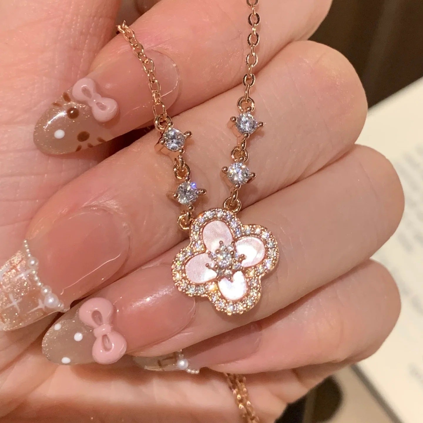 PINK GOLD SAKURA -[BRACELET/EARRINGS/NECKLACE]