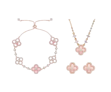 PINK GOLD SAKURA -[BRACELET/EARRINGS/NECKLACE]