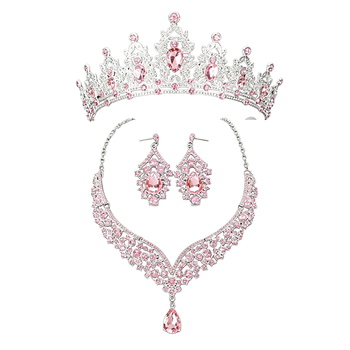 Lavender Princess Tiara Jewelry Set