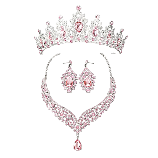 Lavender Princess Tiara Jewelry Set